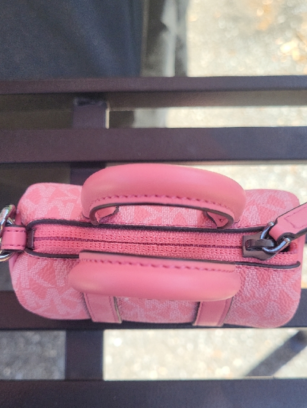 Michael Kors Coral Pink Mini Barrel Satchel - Picture 7 of 12